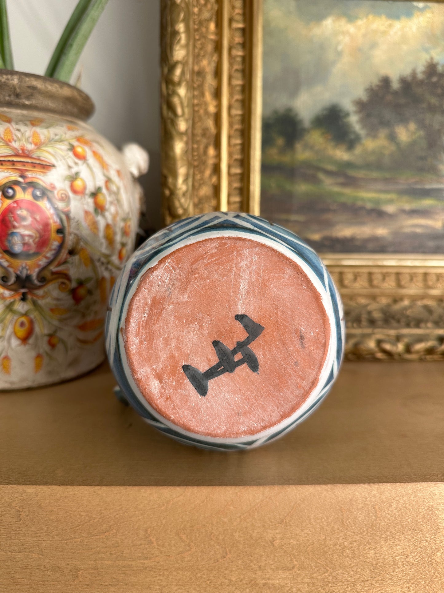 Hand-Painted Studio Pottery Jug