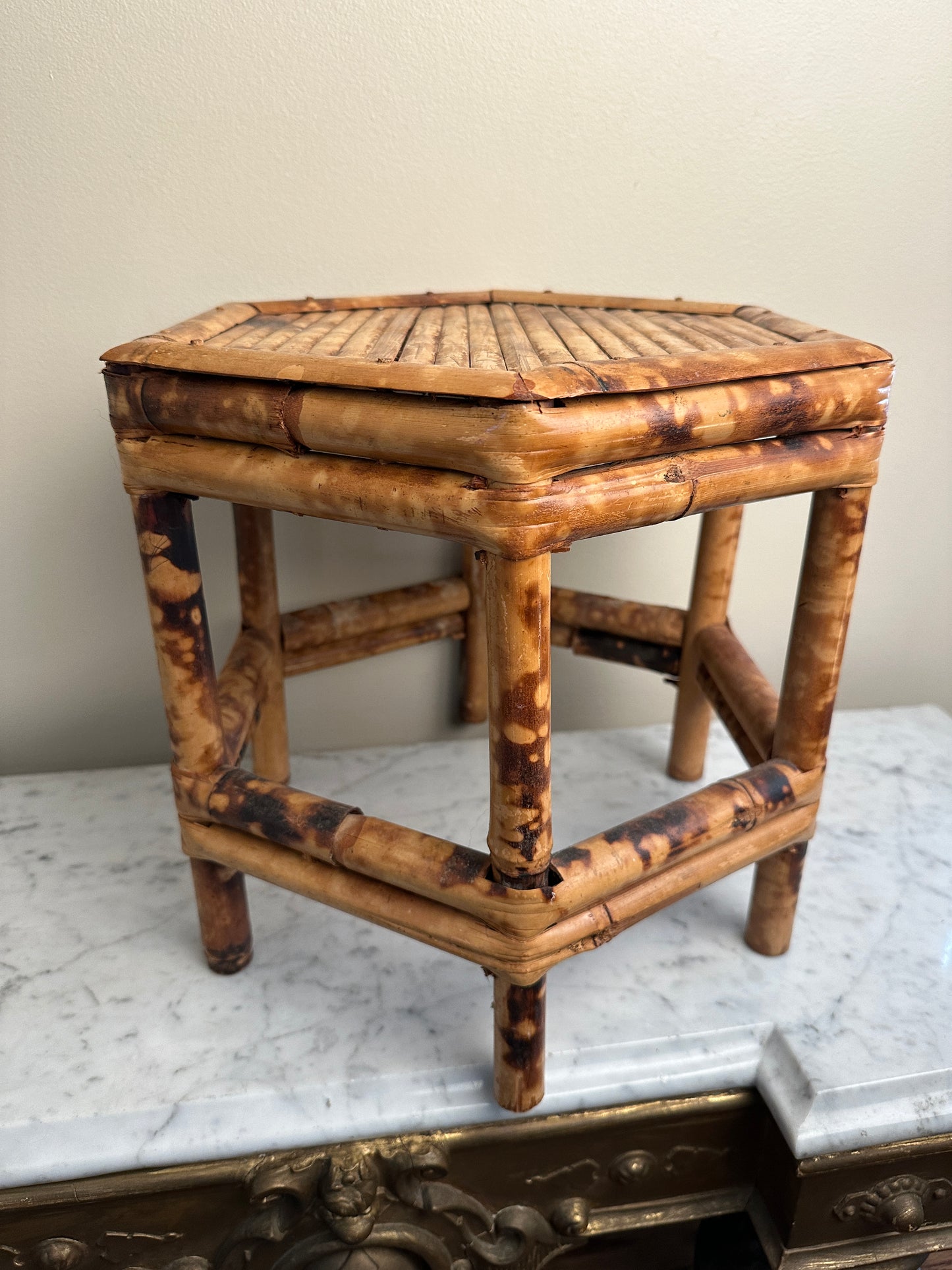 Vintage Bamboo Riser / Plant Stand