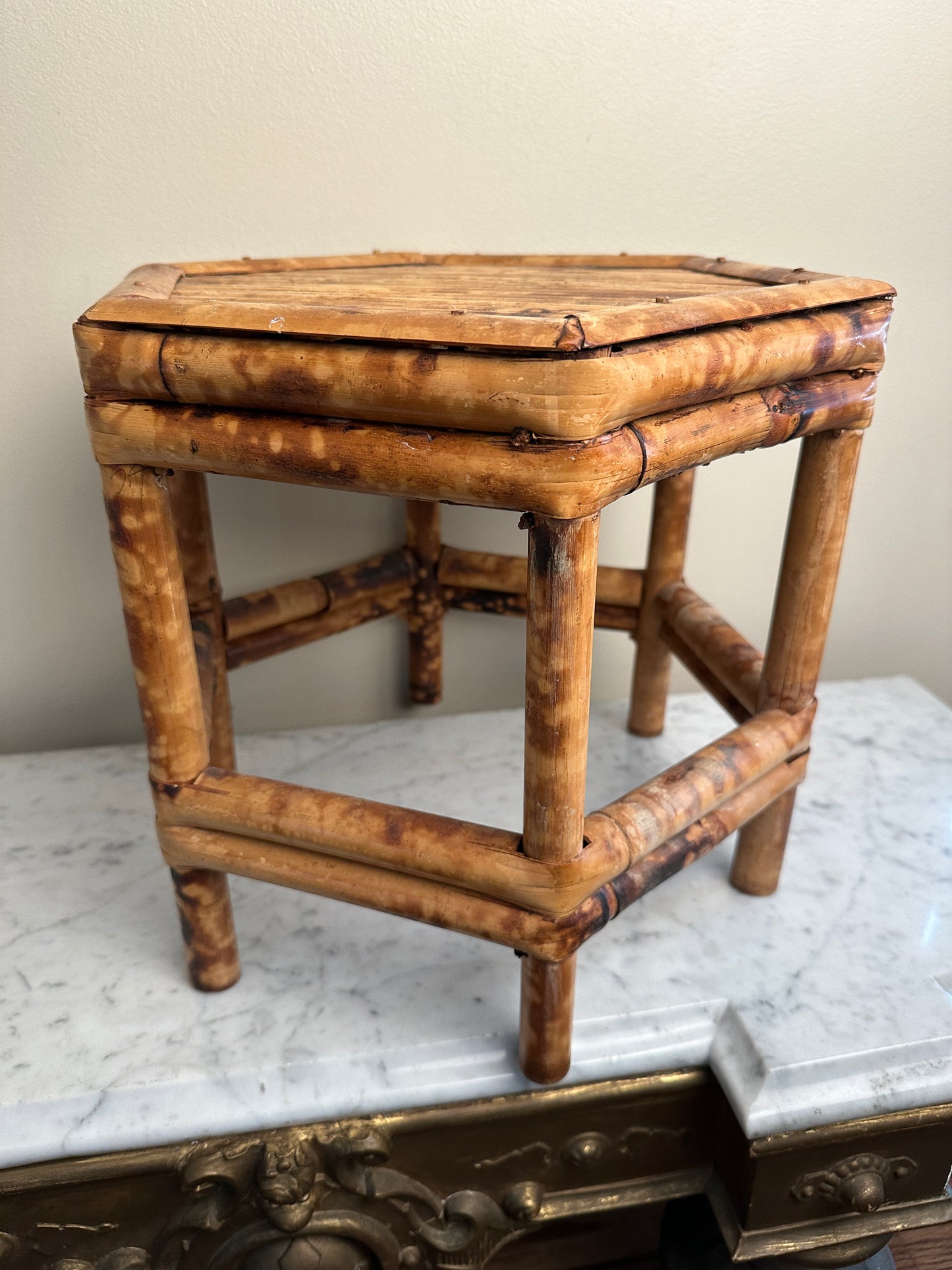 Vintage Bamboo Riser / Plant Stand