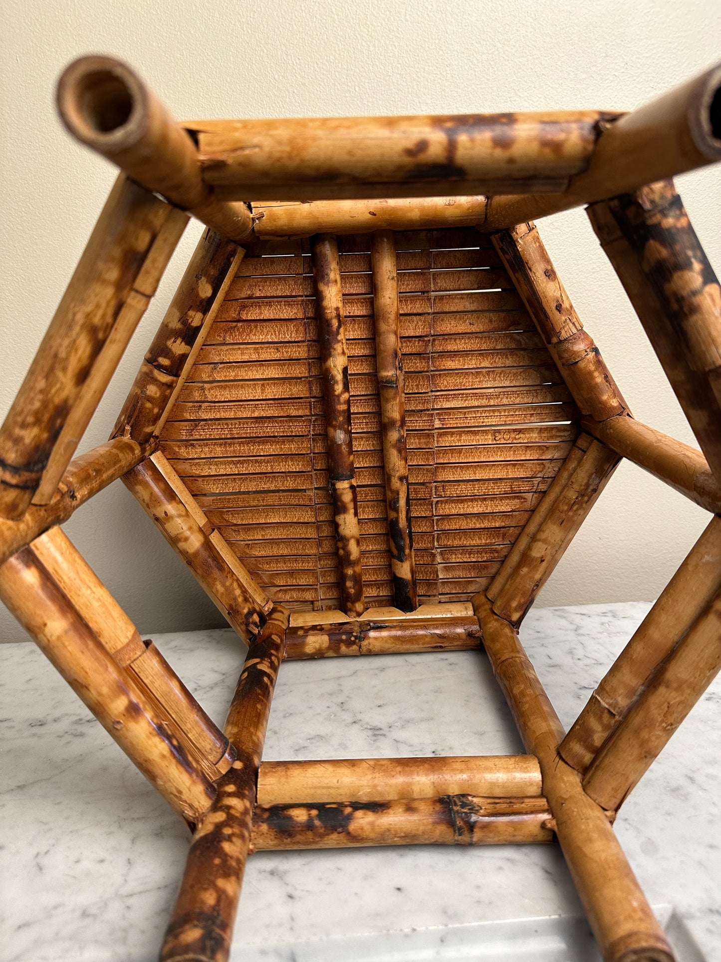 Vintage Bamboo Riser / Plant Stand