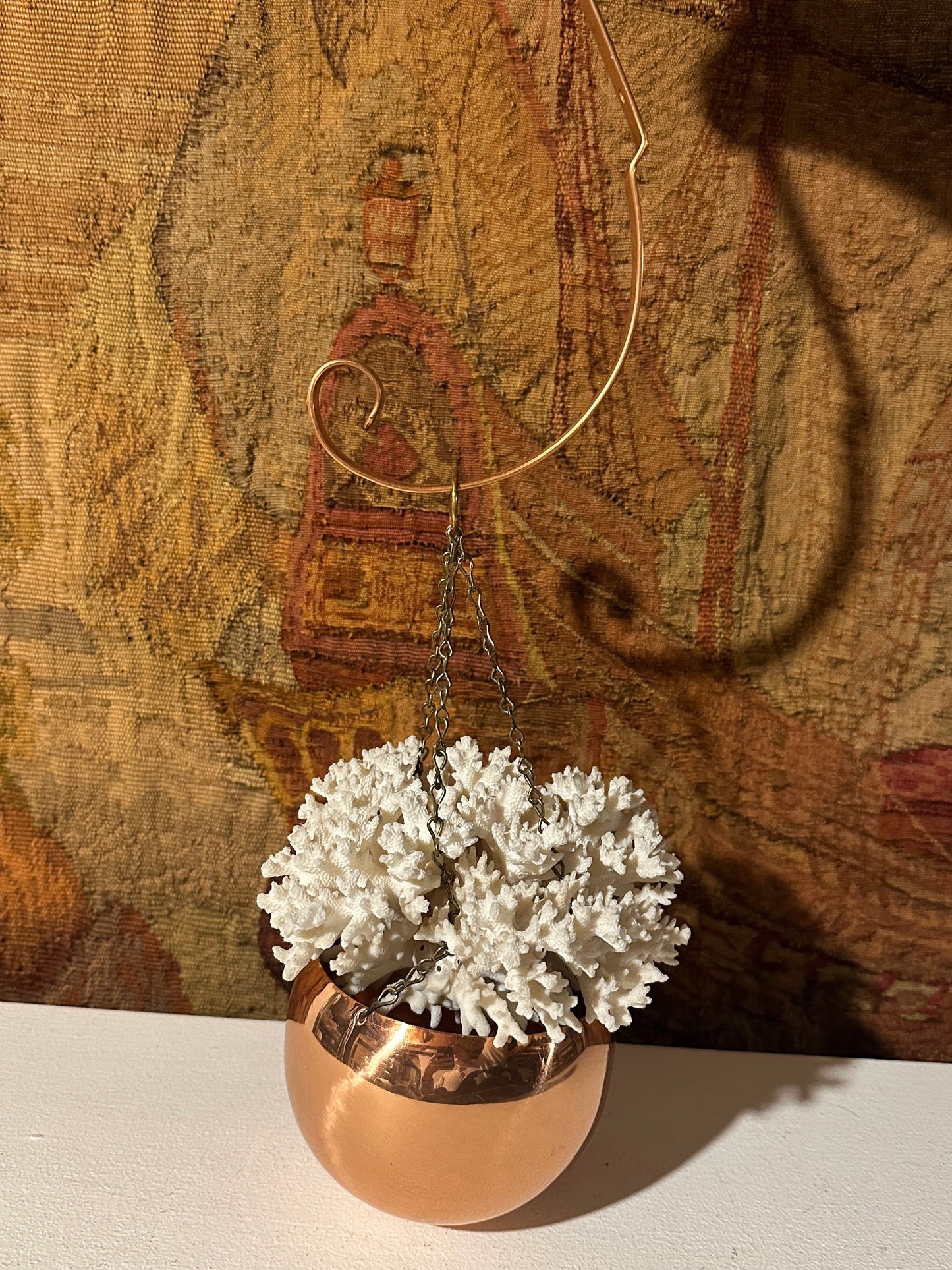 Vintage Copper Plant Holder