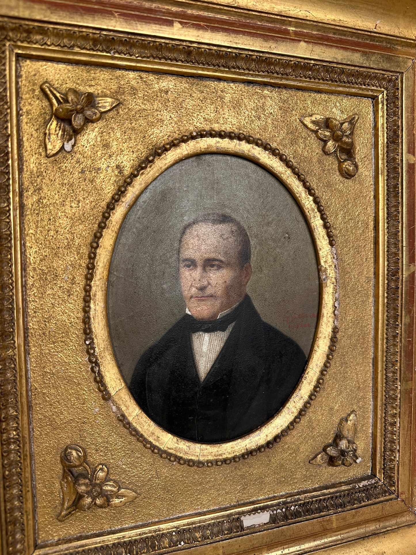 Antique French Male Portrait