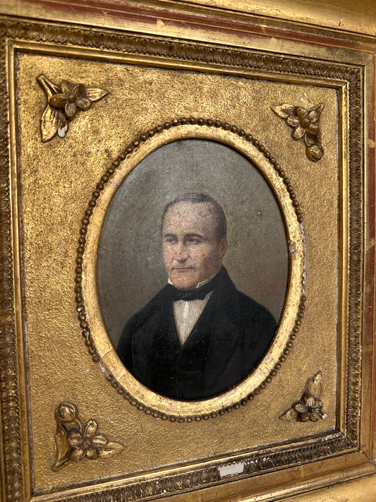 Antique French Male Portrait